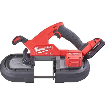 Milwaukee M18 FBS85 Fuel 18v Cordless Brushless Bandsaw 2 x 2ah Li-ion Battery Charger Case