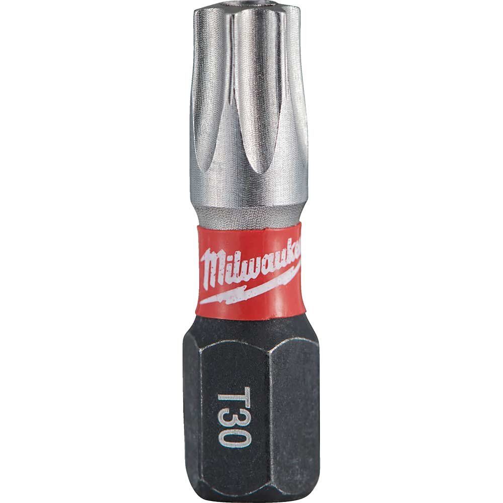 Milwaukee Shockwave Impact Duty Security Torx Screwdriver Bits TXBO30 25mm Pack of 2 - Image 1
