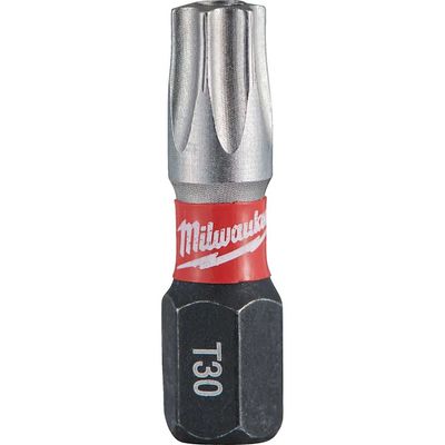 Milwaukee Shockwave Impact Duty Security Torx Screwdriver Bits TXBO30 25mm Pack of 2