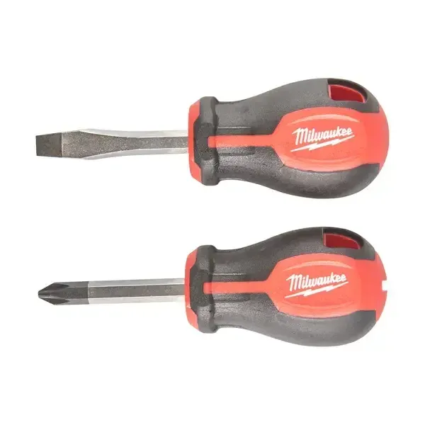 Milwaukee Tri-Lobe Screwdriver Stubby Set - 2Pc New | 4932471810 | Euro Car Parts - Image 1