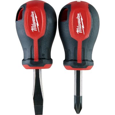 Milwaukee Tri-Lobe Screwdriver Stubby Set - 2Pc New | 4932471810 | Euro Car Parts - Thumbnail 2