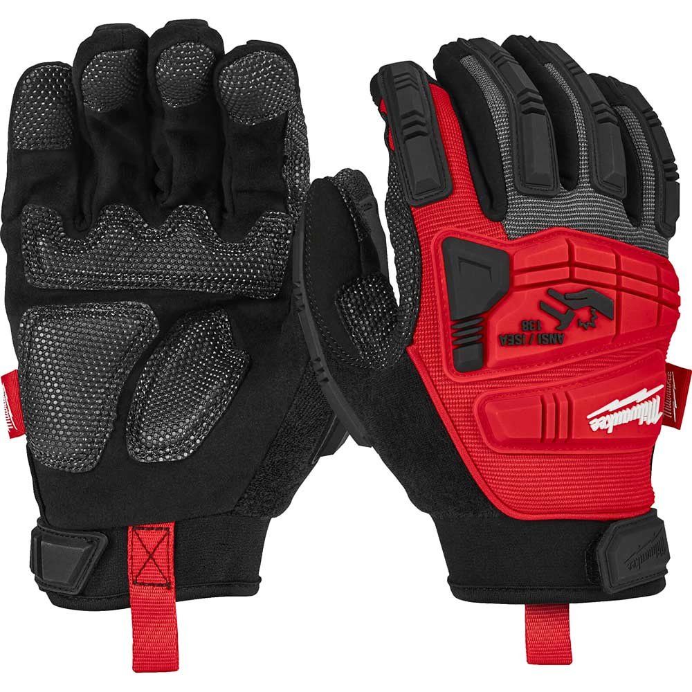 Milwaukee Impact Demolition Work Gloves Black / Red L - Image 1