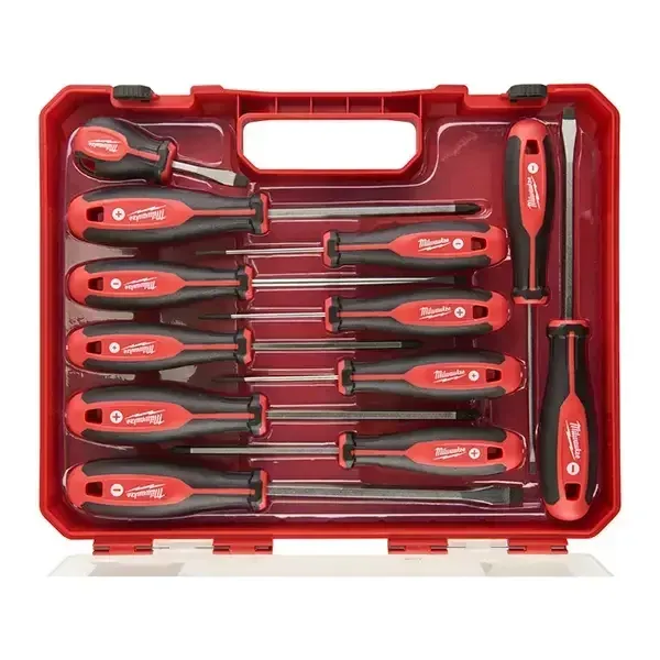 Milwaukee Tri-Lobe Screwdriver 12 Piece Kit | 4932472003 | Euro Car Parts - Image 1