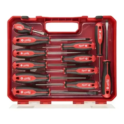 Milwaukee Tri-Lobe Screwdriver 12 Piece Kit | 4932472003 | Euro Car Parts
