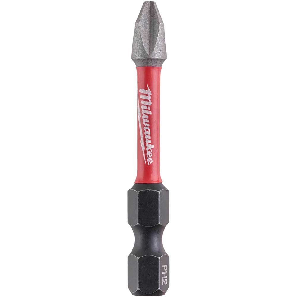 Milwaukee Shockwave Impact Duty Phillips Screwdriver Bits PH2 50mm Pack of 10 - Image 1