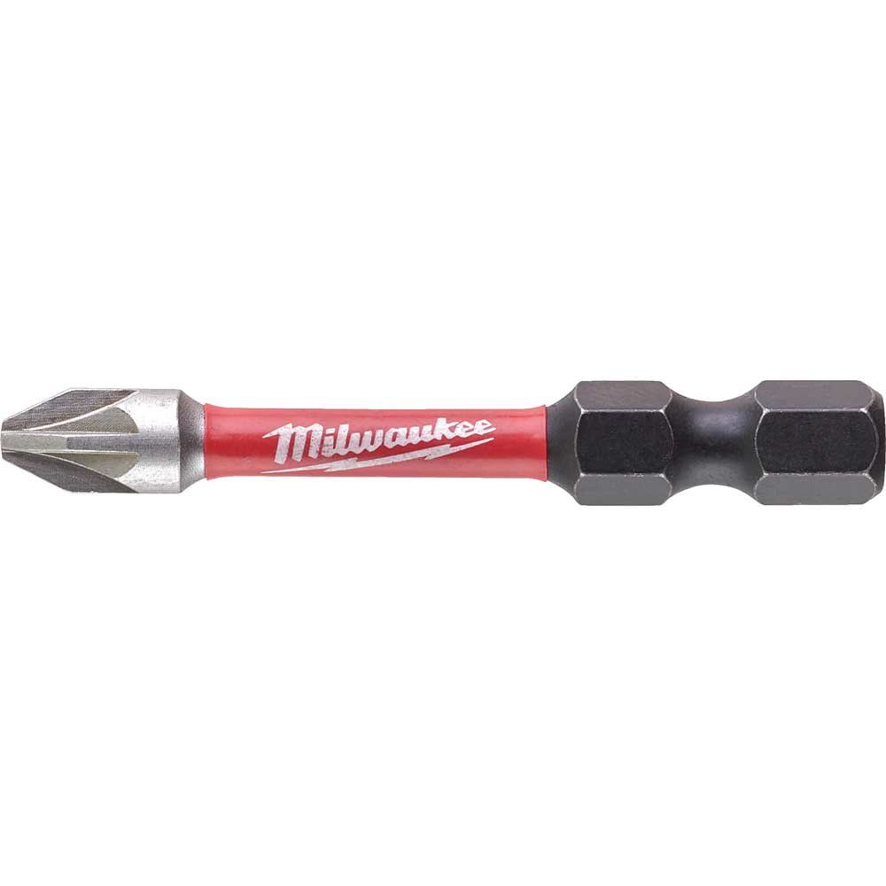 Milwaukee Shockwave Impact Duty Pozi Screwdriver Bits PZ2 50mm Pack of 10 - Image 1