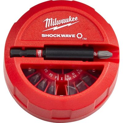 Milwaukee Shockwave Impact Duty Puck Bit Set (16Pc) | 4932472055 | Euro Car Parts - Thumbnail 2