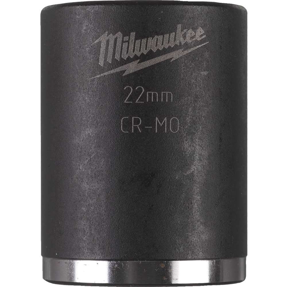 Milwaukee 3/8" Drive Shockwave Impact Duty Socket 3/8" 22mm - Image 1