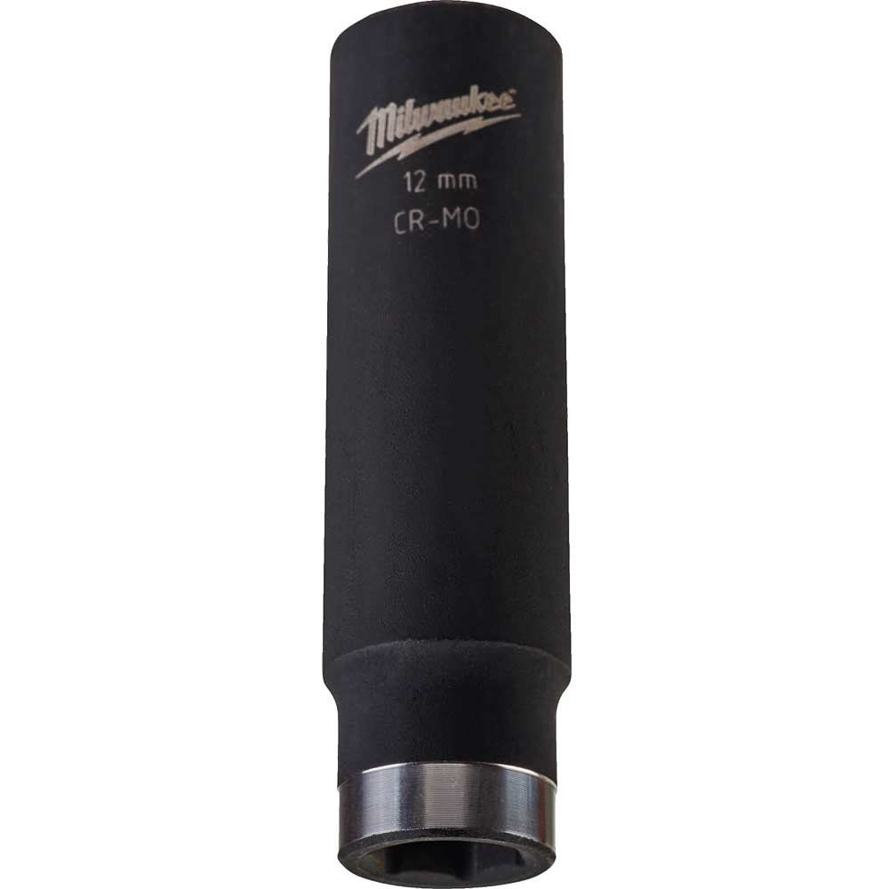 Milwaukee 3/8" Drive Shockwave Impact Duty Deep Socket 3/8" 12mm - Image 1