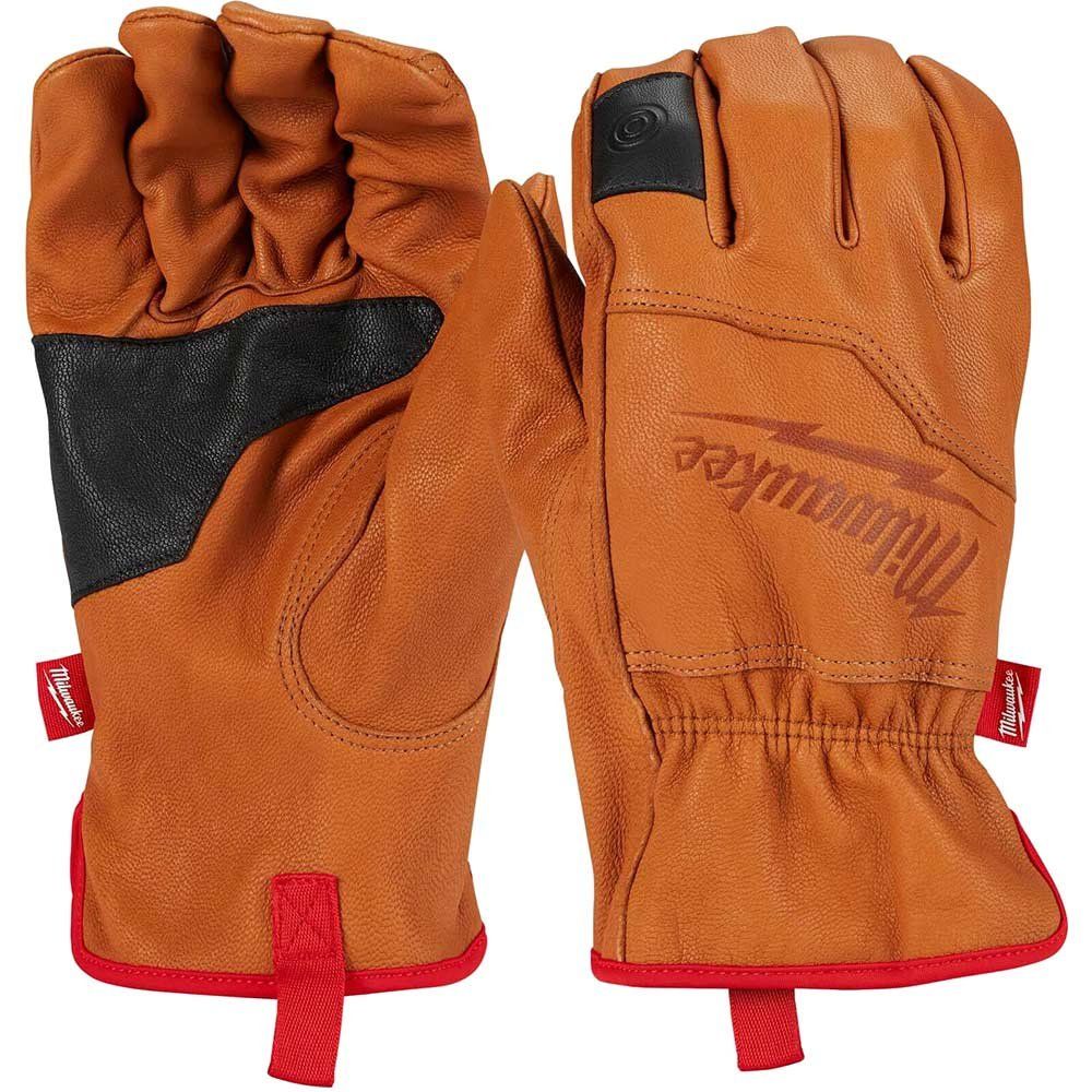 Milwaukee Leather Gloves Brown L - Image 1