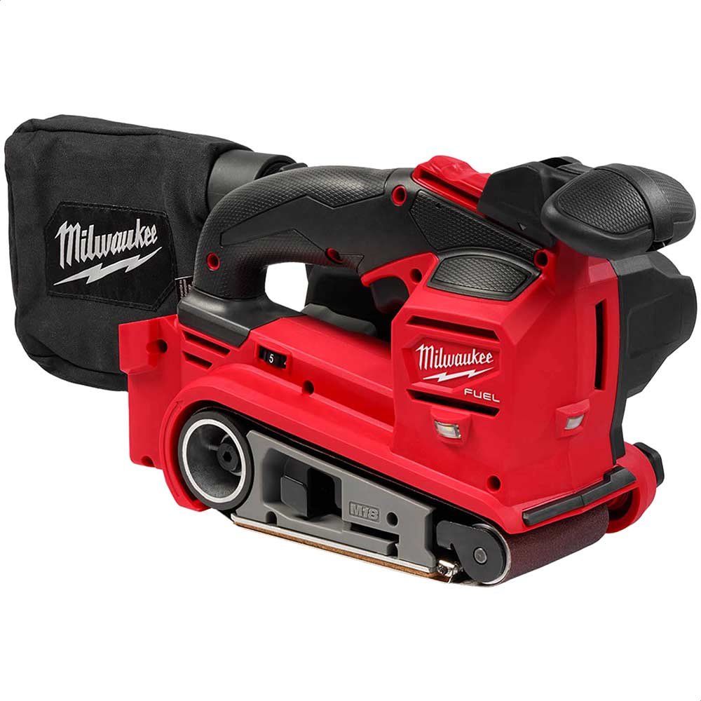 Milwaukee M18 FBTS75 Fuel 18v Cordless Brushless 75mm Belt Sander No Batteries No Battery Charger No Case - Image 1