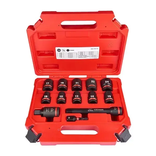 Milwaukee 1/2In Drive Shockwave Impact Duty Socket Set Std (13Pc) | 4932480456 | Euro Car Parts - Image 1