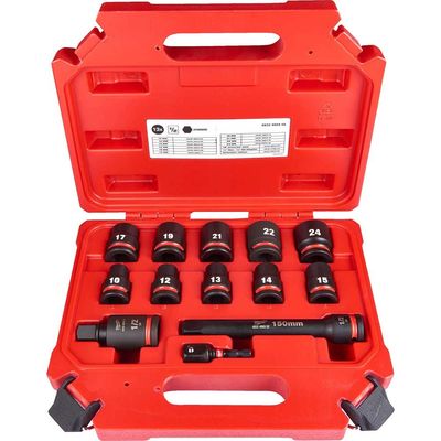Milwaukee 1/2In Drive Shockwave Impact Duty Socket Set Std (13Pc) | 4932480456 | Euro Car Parts - Thumbnail 2