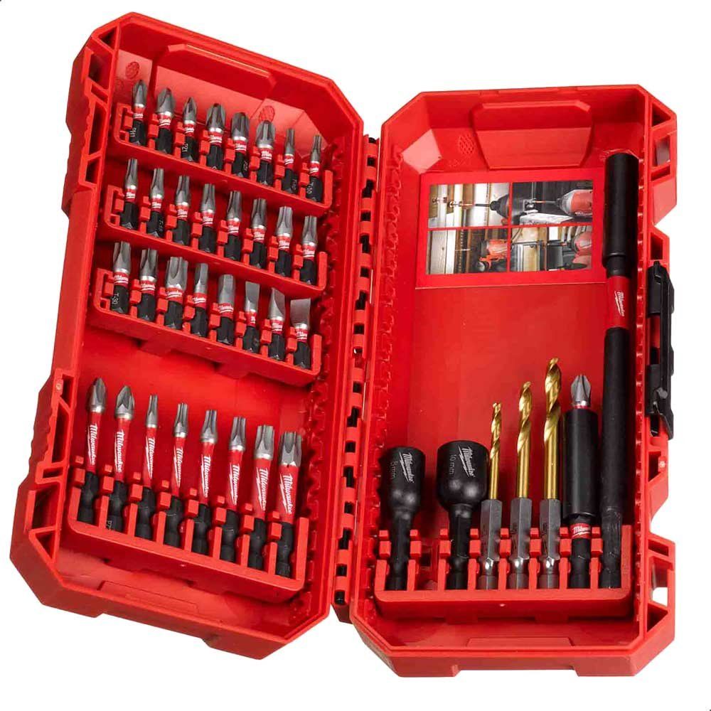 Milwaukee 40 Piece Shockwave Impact Screwdriver Bit Set - Image 1