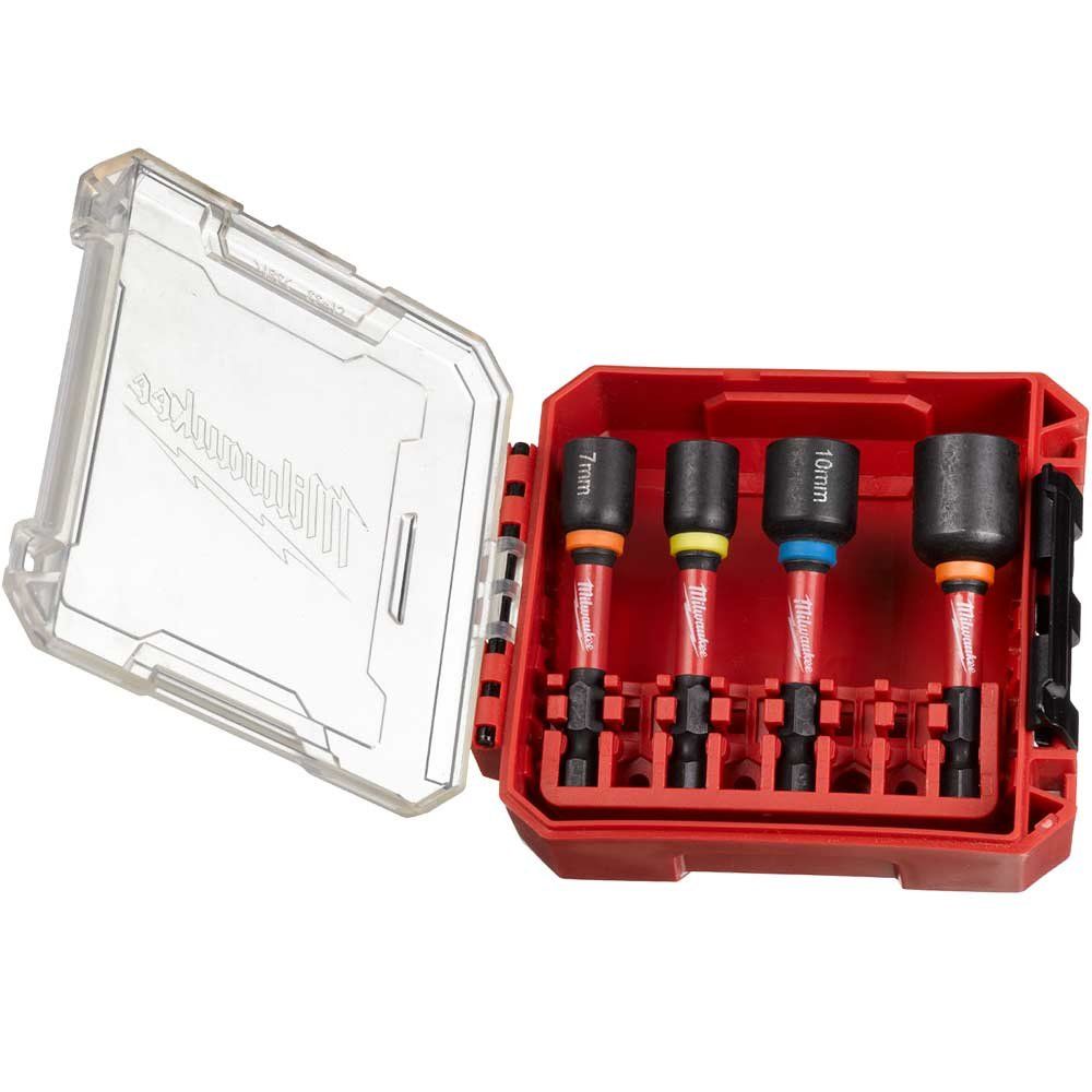 Milwaukee 4 Piece Mag Shockwave Impact Duty Nut Driver Set - Image 1