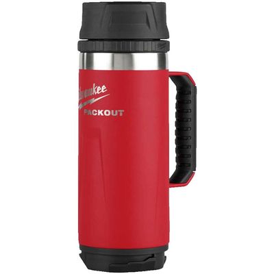 Milwaukee Packout Drinks Mug Sip Lid Red 532ml