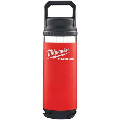 Milwaukee Packout Drinks Bottle Chug Lid Red 532ml
