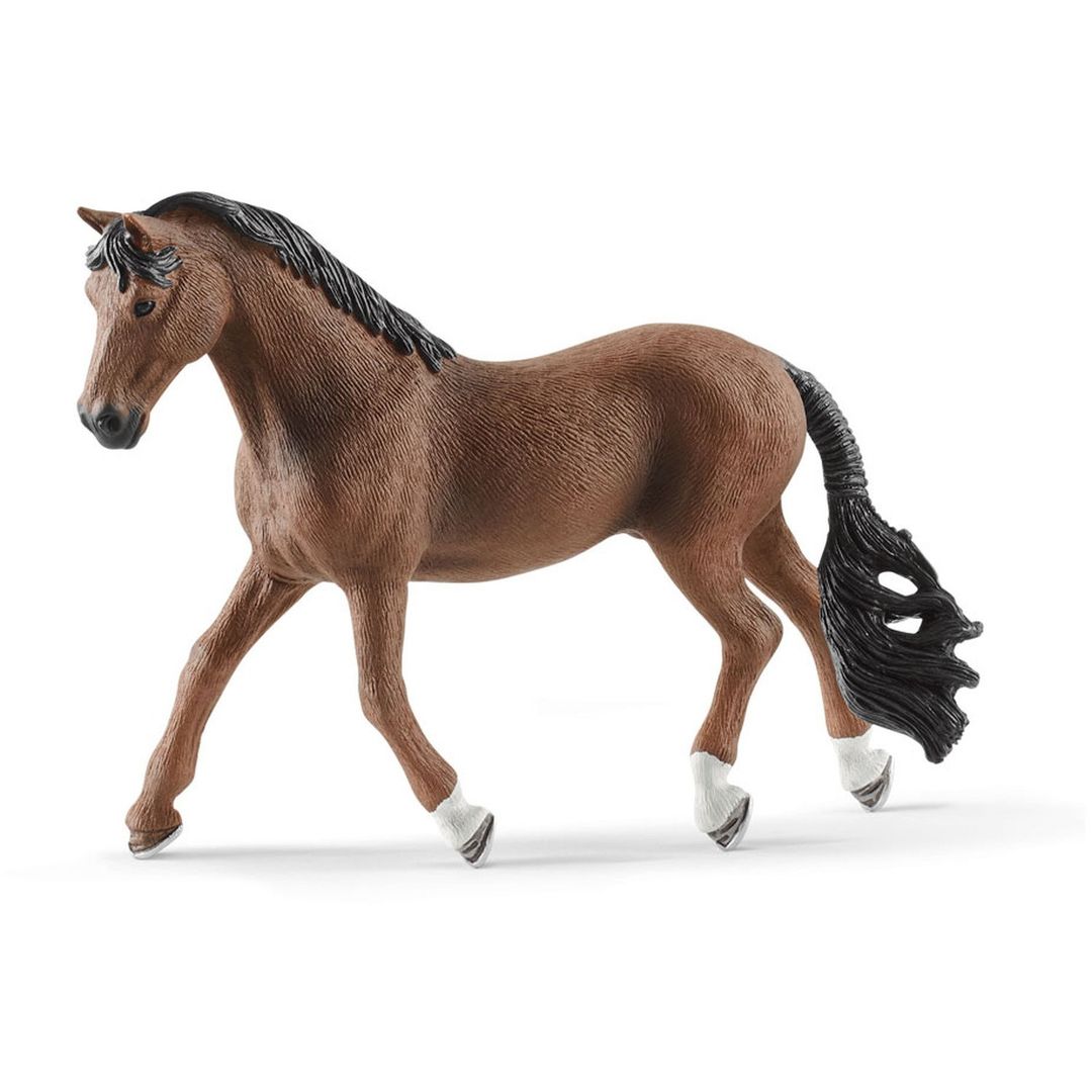 SCHLEICH Horse Club Trakehner Gelding Toy Figure - Black - Image 1