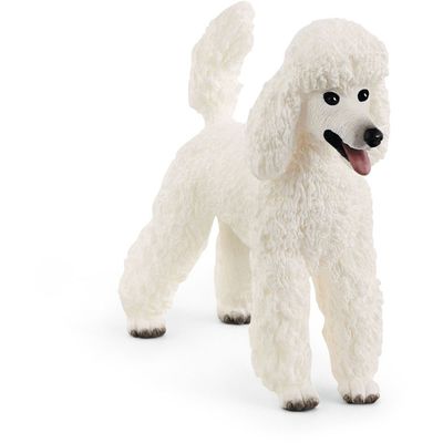 SCHLEICH Farm World Poodle Toy Figure - White