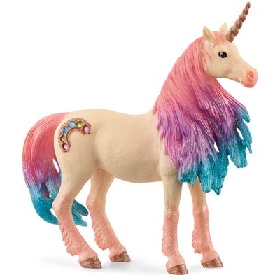 SCHLEICH Bayala Marshmallow Unicorn Mare Toy Figure - 70723 - Multi-colour