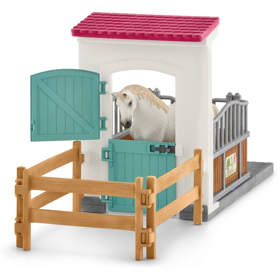 SCHLEICH Horse Club Horse Stall Extension Toy Playset - Multi-colour - Image 1