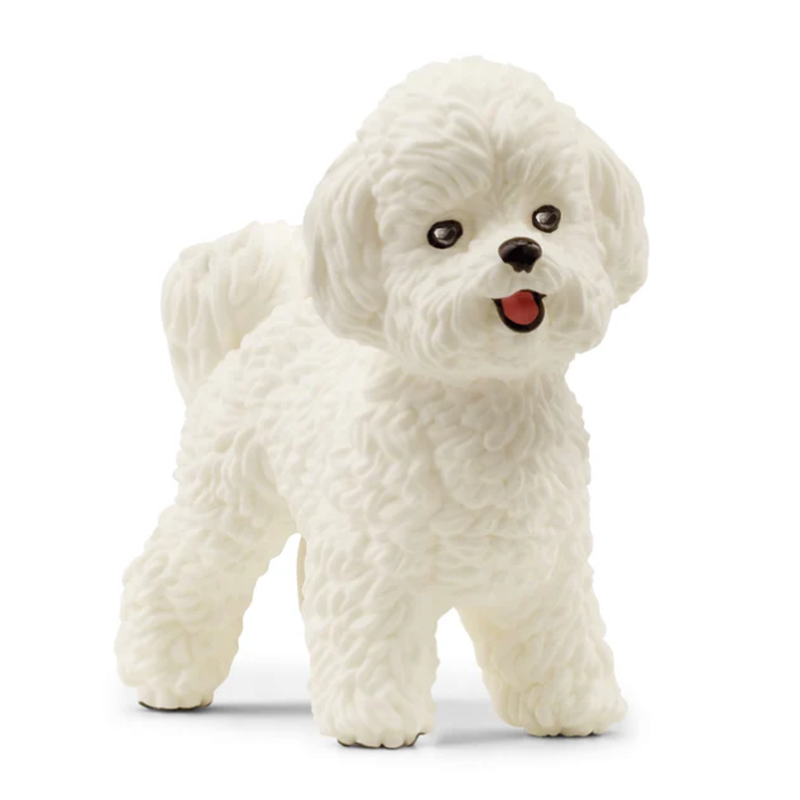 SCHLEICH Farm World Bichon Frise Toy Figure - 13963 - White - Image 1