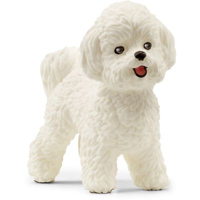SCHLEICH Farm World Bichon Frise Toy Figure - 13963 - White - Thumbnail 2