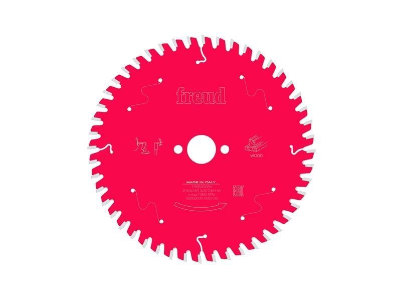 Freud F03FS09677 Wood Circular Saw Blade 160 X 20 X 1.8/1.3Mm X 48T - Image 1