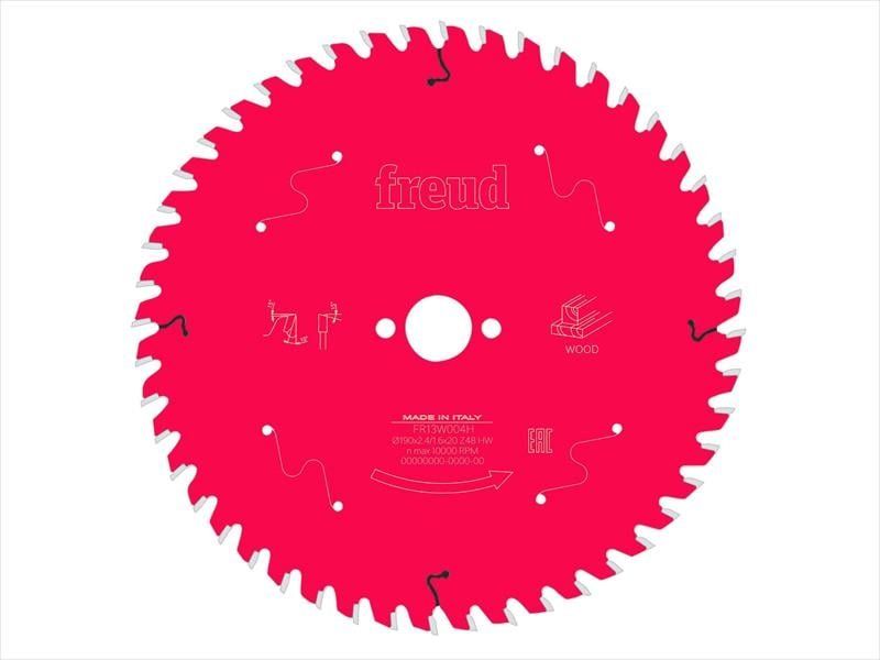 Freud F03FS09715 Wood Circular Saw Blade 190 X 20 X 2.4/1.6Mm X 48T - Image 1