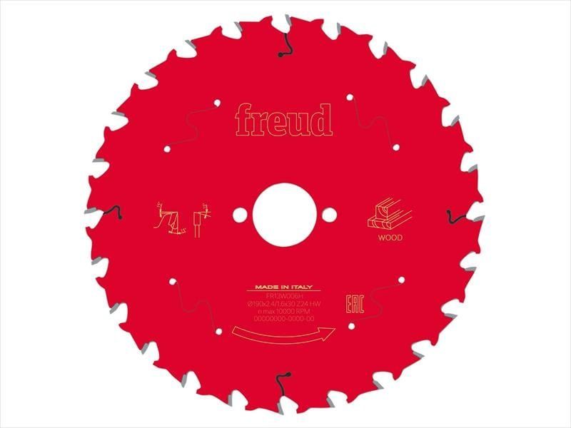 Bosch Freud Tct Circular Saw Blade 190 x 30mm x 24T LP30m 015 - Image 1