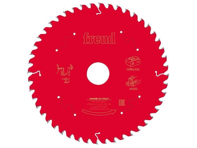 Freud F03FS10059 Wood Circular Saw Blade 190 X 30 X 1.45/1Mm X 48T - Image 1