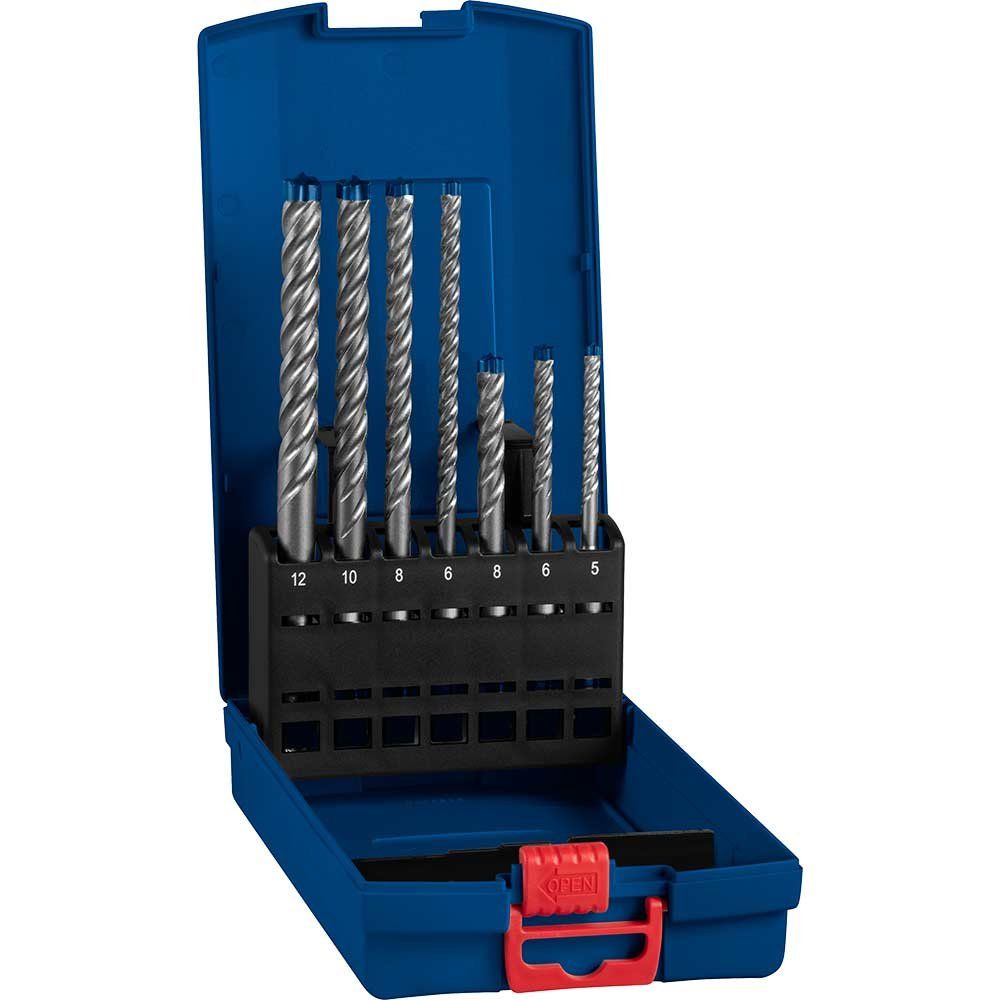 Bosch EXPERT 7 Piece 7X SDS Plus Masonry Drill Bit Set - Image 1