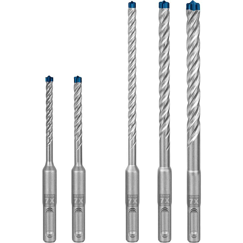 Bosch EXPERT 5 Piece 7X SDS Plus Masonry Drill Bit Set - Image 1