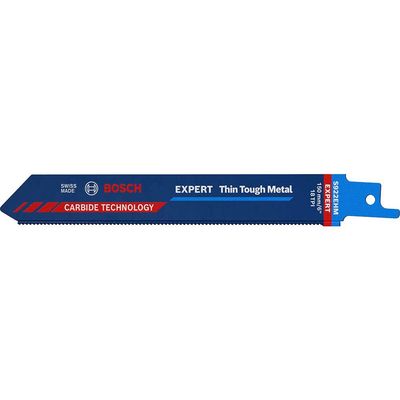 Bosch EXPERT S922EHM Thin Tough Metal Cutting Reciprocating Sabre Saw Blades 150mm Pack of 10