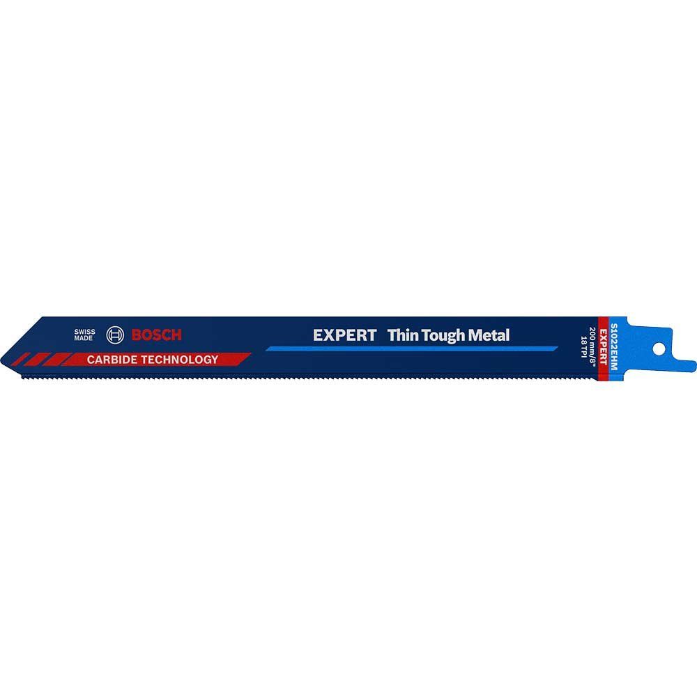 Bosch EXPERT S1022EHM Thin Tough Metal Cutting Reciprocating Sabre Saw Blades 200mm Pack of 1 - Image 1