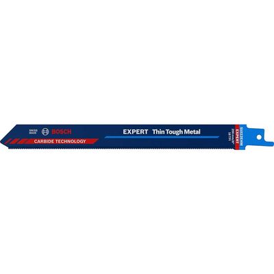 Bosch EXPERT S1022EHM Thin Tough Metal Cutting Reciprocating Sabre Saw Blades 200mm Pack of 1