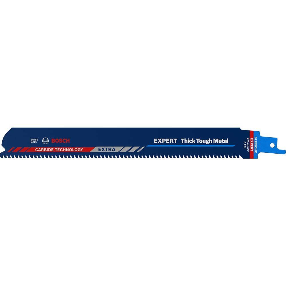 Bosch EXPERT S1155CHC Thick Tough Metal Cutting Reciprocating Sabre Saw Blades 225mm Pack of 1 - Image 1