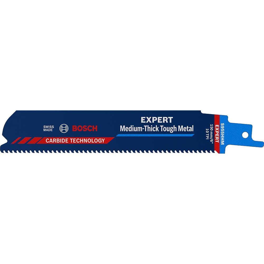 Bosch Expert S955HHM Medium-Thick Tough Metal Cutting Reciprocating Sabre Saw Blades 150mm Pack of 1 - Image 1