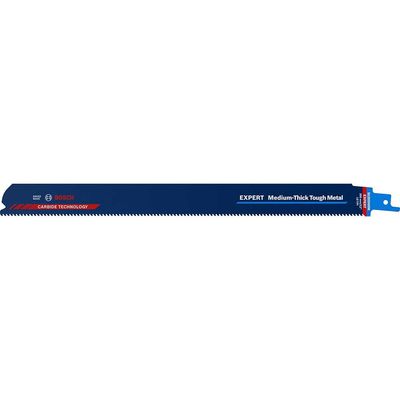 Bosch Expert S1255HHM Medium-Thick Tough Metal Cutting Reciprocating Sabre Saw Blades 300mm Pack of 1