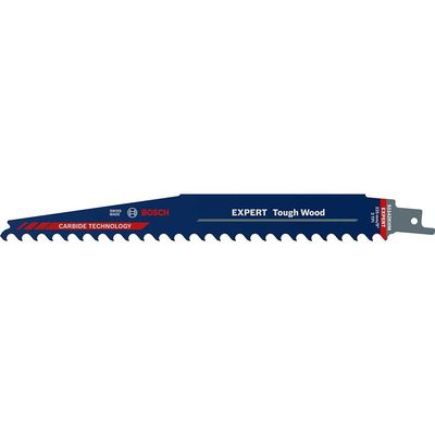 Bosch EXPERT S1142KHM Thick Tough Wood Reciprocating Sabre Saw Blades 225mm Pack of 1