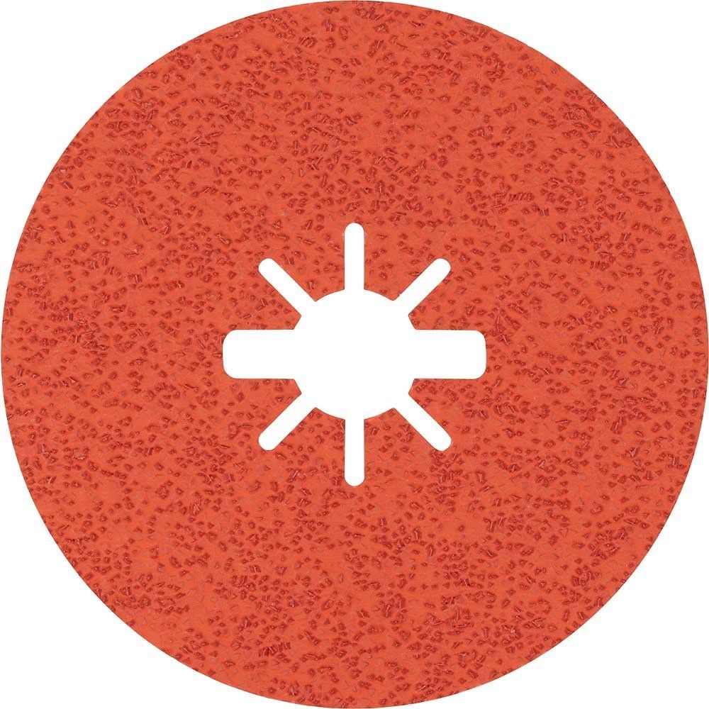 Bosch EXPERT R782 Prisma Ceramic X LOCK Fibre Disc 115mm 115mm 36g Pack of 5 - Image 1
