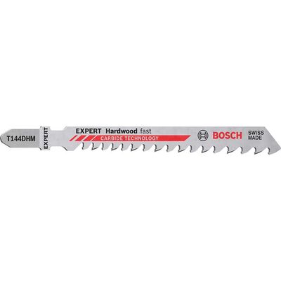 Bosch EXPERT T144DHM Hard Wood Fast Jigsaw Blades Pack of 3