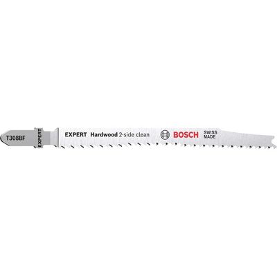 Bosch EXPERT T308 BF Hard Wood Cutting Jigsaw Blades Pack of 3