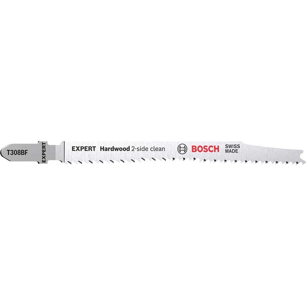 Bosch EXPERT T308 BF Hard Wood Cutting Jigsaw Blades - Image 1
