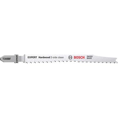 Bosch EXPERT T308 BF Hard Wood Cutting Jigsaw Blades Pack of 25