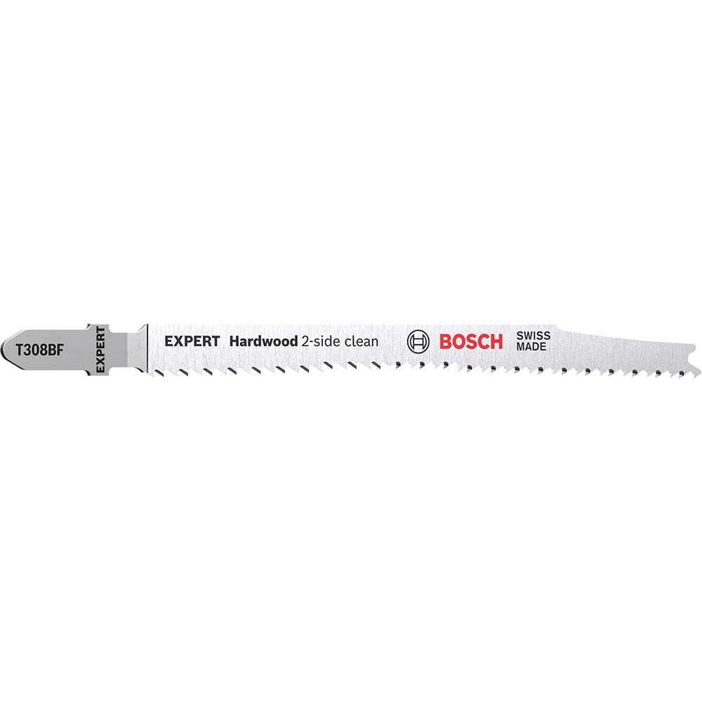 Bosch EXPERT T308 BF Hard Wood Cutting Jigsaw Blades - Image 1