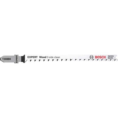 Bosch EXPERT T308BO Wood Clean Cut Jigsaw Blades Pack of 5