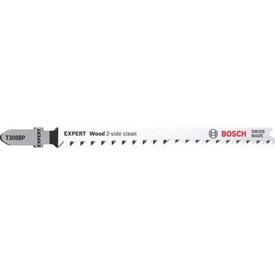 Bosch EXPERT T308BP Wood Clean Cut Precision Jigsaw Blades Pack of 3