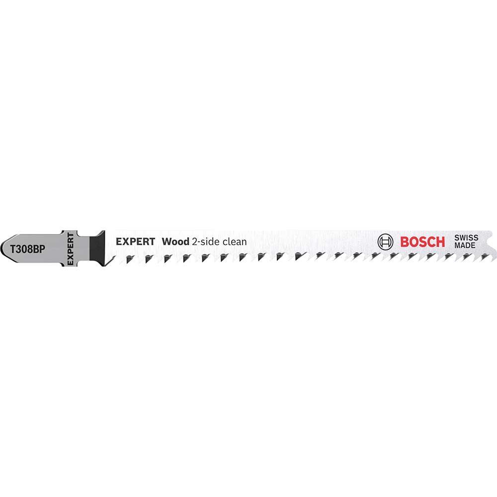 Bosch EXPERT T308BP Wood Clean Cut Precision Jigsaw Blades Pack of 5 - Image 1