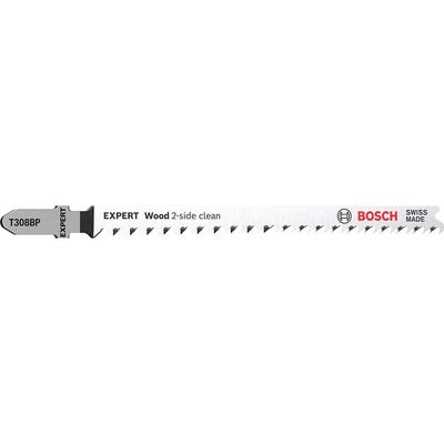 Bosch EXPERT T308BP Wood Clean Cut Precision Jigsaw Blades Pack of 5